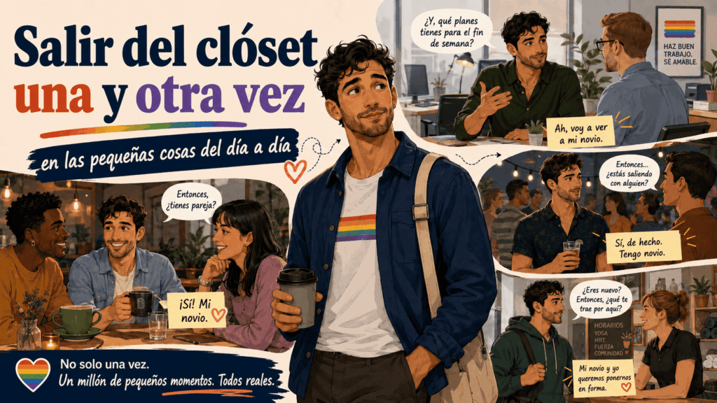Salir del clóset una y otra vez en las pequeñas cosas de todos los días